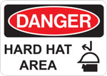 Hard hat area sign