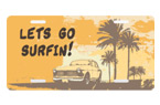 Let's Go Surfin Vanity Plate Let's Go Surfin Vanity Plate