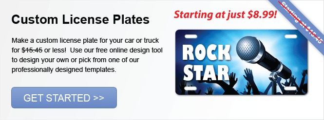 Image: Custom License Plates!