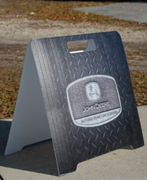 Black Frameless Sign