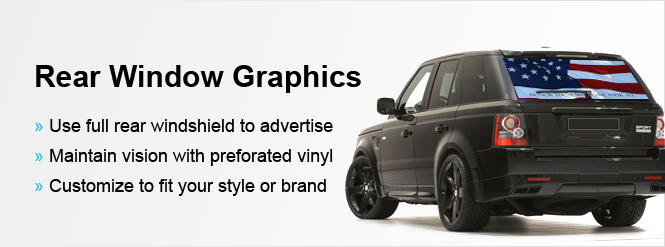 Image: Advertise with a rear window graphic!